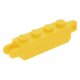 LEGO kocka csuklós elem (zsanér) 1×4 függőleges csatlakozókkal, sárga (30387)
